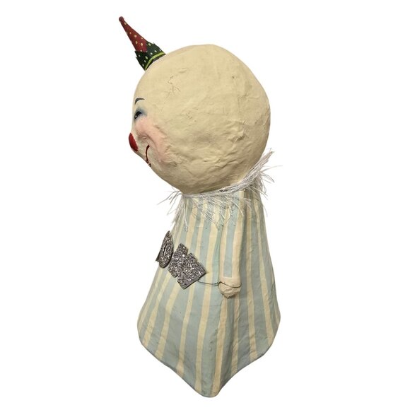 12" Virginia Betourne for Bethany Lowe Snowman Clown Hat Figurine - Picture 6 of 9